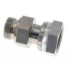 UN 1-7/16''-12 x G 1'' F/M Verzinkt Stalen Neusstuk ORFS 400 Bar - Hydrauliek