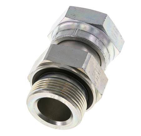 UN 1-11/16''-12 x G 1 1/4'' F/M Verzinkt Stalen Neusstuk ORFS 250 Bar - Hydrauliek