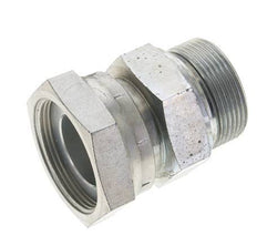 UN 2''-12 x G 1 1/2'' F/M Verzinkt Stalen Neusstuk ORFS 250 Bar - Hydrauliek