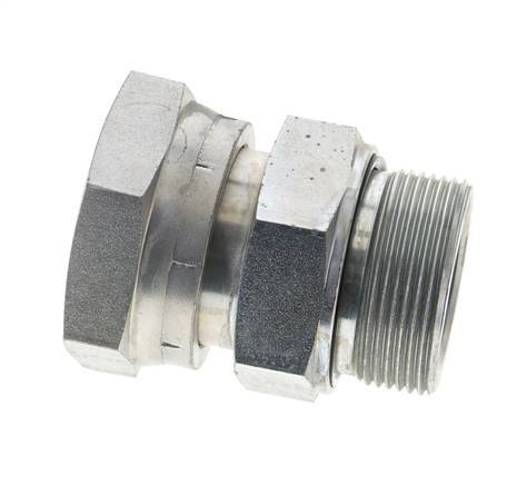 UN 2''-12 x G 1 1/2'' F/M Verzinkt Stalen Neusstuk ORFS 250 Bar - Hydrauliek