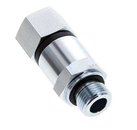 G 1/2'' F/M Zinc plated Steel Swivel Joint 400 Bar - Hydraulic - High-pressure