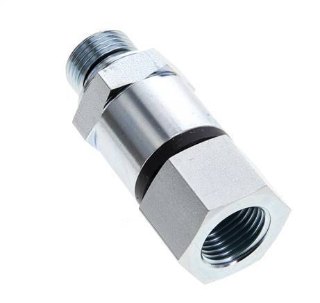 G 1/2'' F/M Zinc plated Steel Swivel Joint 400 Bar - Hydraulic - High-pressure