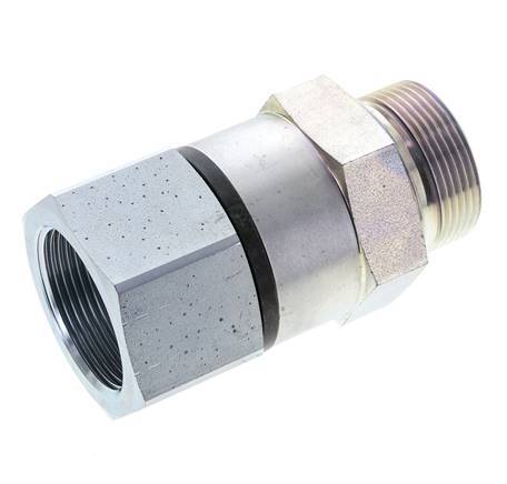 G 1 1/2'' F/M Verzinkt Stalen Draaidoorvoer 315 Bar - Hydrauliek - Hoge druk