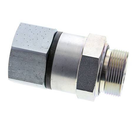 G 1 1/2'' F/M Verzinkt Stalen Draaidoorvoer 315 Bar - Hydrauliek - Hoge druk