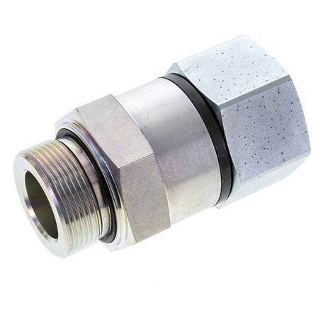 G 1 1/2'' F/M Verzinkt Stalen Draaidoorvoer 315 Bar - Hydrauliek - Hoge druk