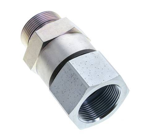 G 1 1/2'' F/M Verzinkt Stalen Draaidoorvoer 315 Bar - Hydrauliek - Hoge druk