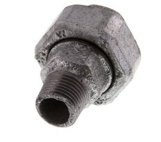 Rp 1/2'' x R 1/2'' F/M Verzinkt Gietijzeren Borstnippel 3-delig met Vlakke afdichting 25 Bar