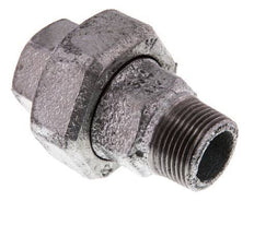 Rp 3/4'' x R 3/4'' F/M Verzinkt Gietijzeren Borstnippel 3-delig met Conische afdichting 25 Bar