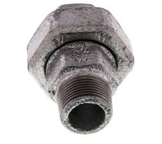 Rp 3/4'' x R 3/4'' F/M Verzinkt Gietijzeren Borstnippel 3-delig met Conische afdichting 25 Bar