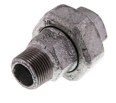 Rp 3/4'' x R 3/4'' F/M Verzinkt Gietijzeren Borstnippel 3-delig met Conische afdichting 25 Bar