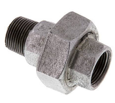 Rp 3/4'' x R 3/4'' F/M Verzinkt Gietijzeren Borstnippel 3-delig met Vlakke afdichting 25 Bar