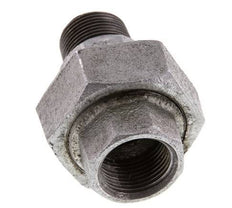 Rp 3/4'' x R 3/4'' F/M Verzinkt Gietijzeren Borstnippel 3-delig met Vlakke afdichting 25 Bar
