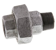 Rp 3/4'' x R 3/4'' F/M Verzinkt Gietijzeren Borstnippel 3-delig met Vlakke afdichting 25 Bar