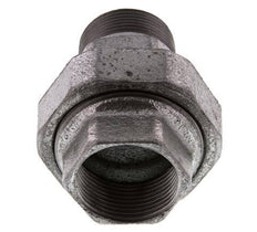 Rp 1 1/4'' x R 1 1/4'' F/M Verzinkt Gietijzeren Borstnippel 3-delig met Conische afdichting 25 Bar