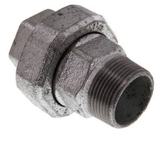 Rp 1 1/4'' x R 1 1/4'' F/M Verzinkt Gietijzeren Borstnippel 3-delig met Conische afdichting 25 Bar