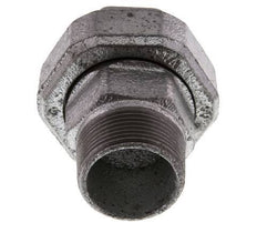 Rp 1 1/4'' x R 1 1/4'' F/M Verzinkt Gietijzeren Borstnippel 3-delig met Conische afdichting 25 Bar