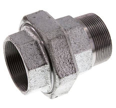Rp 2'' x R 2'' F/M Verzinkt Gietijzeren Borstnippel 3-delig met Conische afdichting 25 Bar