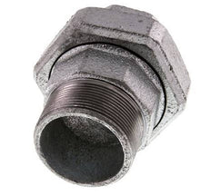 Rp 2'' x R 2'' F/M Verzinkt Gietijzeren Borstnippel 3-delig met Conische afdichting 25 Bar