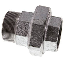 Rp 2'' x R 2'' F/M Verzinkt Gietijzeren Borstnippel 3-delig met Conische afdichting 25 Bar