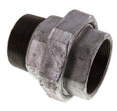 Rp 2 1/2'' x R 2 1/2'' F/M Verzinkt Gietijzeren Borstnippel 3-delig met Vlakke afdichting 25 Bar