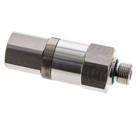 G 3/8'' F/M RVS Draaidoorvoer 250 Bar - Hydrauliek - Hoge druk
