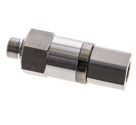 G 3/8'' F/M RVS Draaidoorvoer 250 Bar - Hydrauliek - Hoge druk