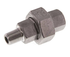 Rp 1/8'' x R 1/8'' F/M RVS Borstnippel 3-delig met Conische afdichting 16 Bar