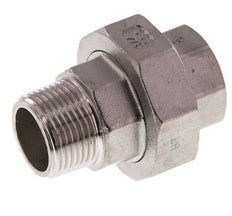 3/4'' NPT x 3/4'' NPT F/M RVS Borstnippel 3-delig met Conische afdichting 16 Bar