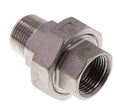 3/4'' NPT x 3/4'' NPT F/M RVS Borstnippel 3-delig met Conische afdichting 16 Bar