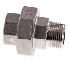 Rp 3/4'' x R 3/4'' F/M RVS Borstnippel 3-delig met Conische afdichting 16 Bar