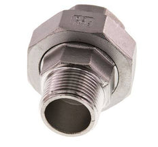 Rp 3/4'' x R 3/4'' F/M RVS Borstnippel 3-delig met Conische afdichting 16 Bar