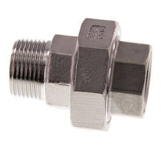 Rp 3/4'' x R 3/4'' F/M RVS Borstnippel 3-delig met Conische afdichting 16 Bar