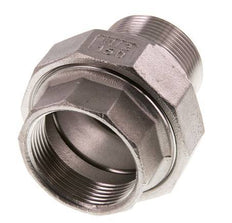 Rp 1 1/2'' x R 1 1/2'' F/M RVS Borstnippel 3-delig met Conische afdichting 16 Bar