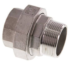 Rp 1 1/2'' x R 1 1/2'' F/M RVS Borstnippel 3-delig met Conische afdichting 16 Bar