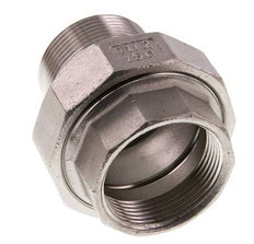 Rp 1 1/2'' x R 1 1/2'' F/M RVS Borstnippel 3-delig met Conische afdichting 16 Bar