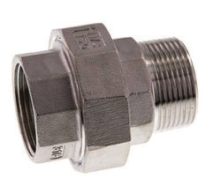 Rp 1 1/4'' x R 1 1/4'' F/M RVS Borstnippel 3-delig met Conische afdichting 16 Bar