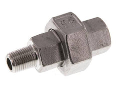 Rp 1/8'' x R 1/8'' F/M RVS Borstnippel 3-delig met Vlakke afdichting 16 Bar