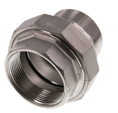 Rp 2'' x R 2'' F/M RVS Borstnippel 3-delig met Vlakke afdichting 16 Bar