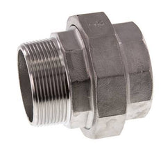 Rp 2'' x R 2'' F/M RVS Borstnippel 3-delig met Vlakke afdichting 16 Bar