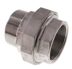 Rp 2'' x R 2'' F/M RVS Borstnippel 3-delig met Vlakke afdichting 16 Bar