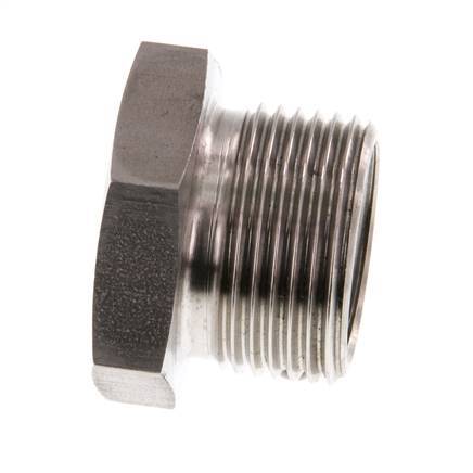 G 1/2'' x G 3/4'' F/M RVS Verloopring 40 Bar
