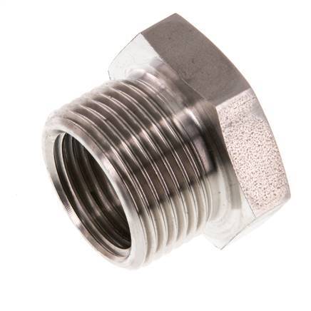 G 1/2'' x G 3/4'' F/M RVS Verloopring 40 Bar