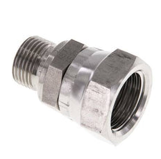 G 1/2'' x G 3/8'' F/M RVS Neusstuk 300 Bar - Hydrauliek