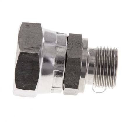 G 1/2'' x G 3/8'' F/M RVS Neusstuk 300 Bar - Hydrauliek