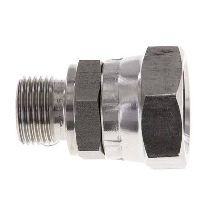 G 1/2'' x G 3/8'' F/M RVS Neusstuk 300 Bar - Hydrauliek