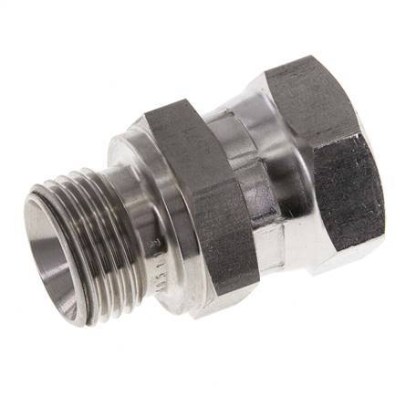 G 1/2'' F/M RVS Neusstuk 300 Bar - Hydrauliek