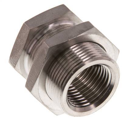 G 1/2'' x M28x1.5 F/M Stainless steel Bulkhead Fitting 40 Bar
