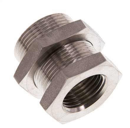 G 1/2'' x M28x1.5 F/M Stainless steel Bulkhead Fitting 40 Bar