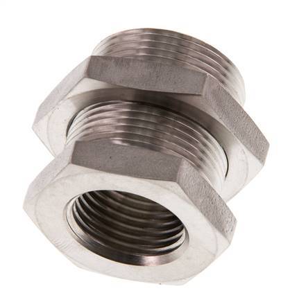 G 1/2'' x M28x1.5 F/M Stainless steel Bulkhead Fitting 40 Bar