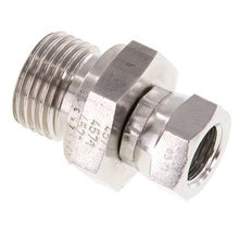 G 1/4'' x G 1/2'' F/M RVS Neusstuk 350 Bar - Hydrauliek